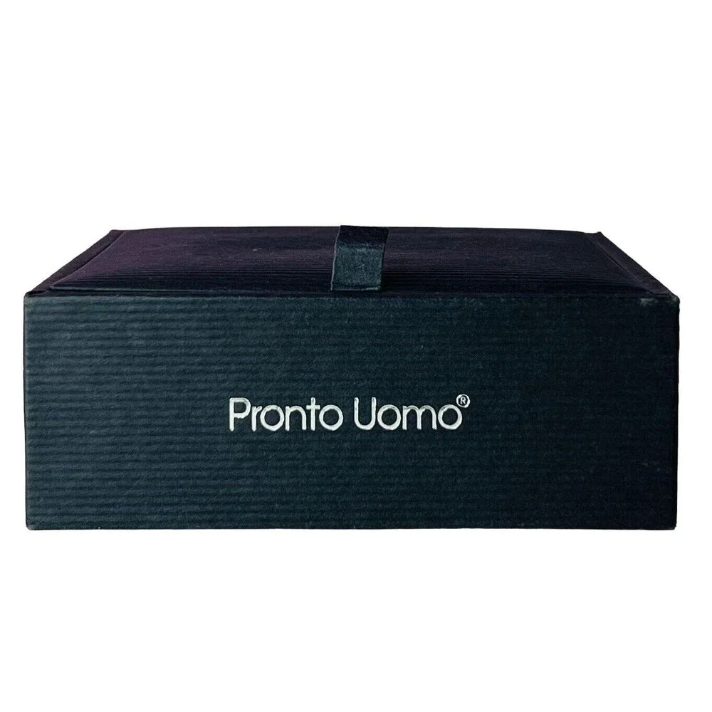 Men's Pronto Uomo Cufflink & Stud Set - Black/Silver - Men’s Warehouse M24298801